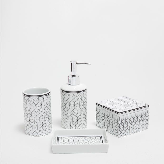 Black And White Zara Bathroom Set Casas Black And White Zara Bathroom Set Casas