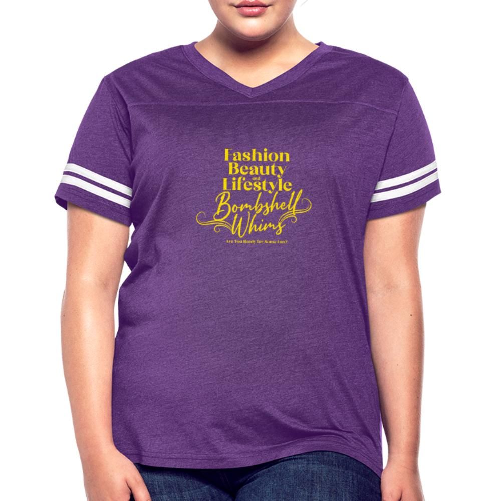 Women’s Vintage Sport T-Shirt | Brand: LAT | Fabric Content: 60% Cotton/40% Polyester. Solid Black & White are 100% Cotton. Solid Black, Black And White, Lovely Smile, Vintage Sports, Sport T Shirt, Lifestyle Blog, Vintage Ladies, Fashion Beauty, Purple