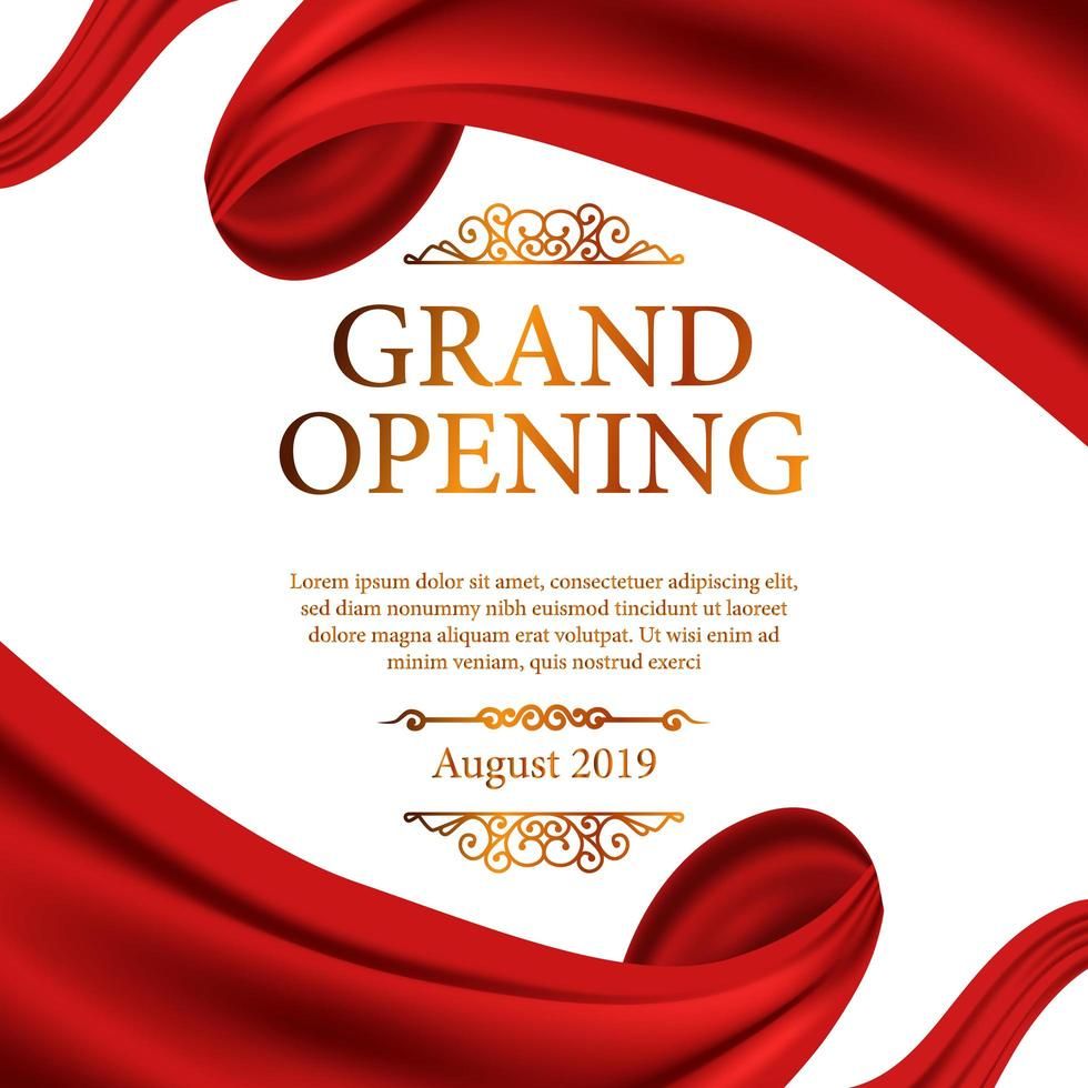 Grand Opening ceremony red silk ribbon frame | Grand opening, Silk ribbon, Opening  ceremony