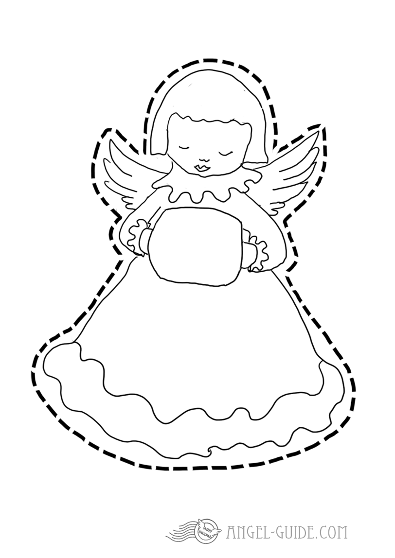 Cherub Template, Free Printable Angel Template for Christmas
