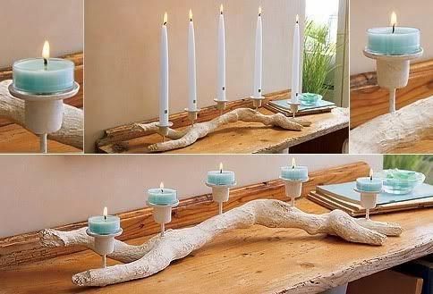 Driftwood Candle Holders Diy, Diy Candle Holders, Diy Candles, Candle Decor, Driftwood Furniture, Driftwood Crafts, Driftwood Ideas, Wooden Decor, Girly Girl