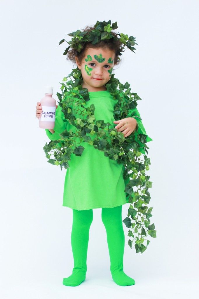 child in poison ivy costume