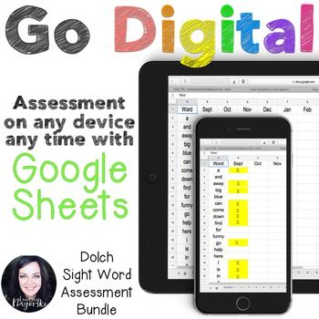 Google Sheets Digital Dolch Sight Word Assessment Growing Bundle - spreadsheet google formulas Google Sheets Digital Dolch Sight Word Assessment Growing Bundle - spreadsheet google formulas