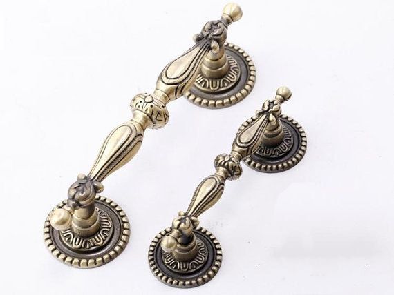 Vintage Pattern Drawer Pulls Country Style Antique Br Metal Vintage Pattern Drawer Pulls Country Style By Dreamchinese 4 50