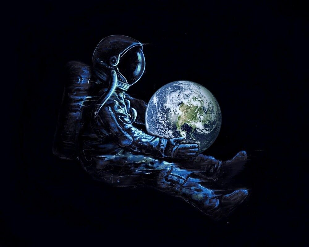 Astronauta Tulup Acrylic Glass Mural Art Image Verre Plastique Déco Mural Acrylic Glass Picture Cosmos y ciencia ficción