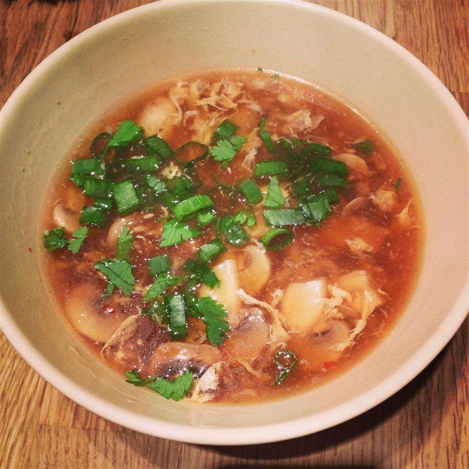 Szechuanstyle hot and sour chicken soup Recipe Hot Szechuanstyle hot and sour chicken soup Recipe Hot