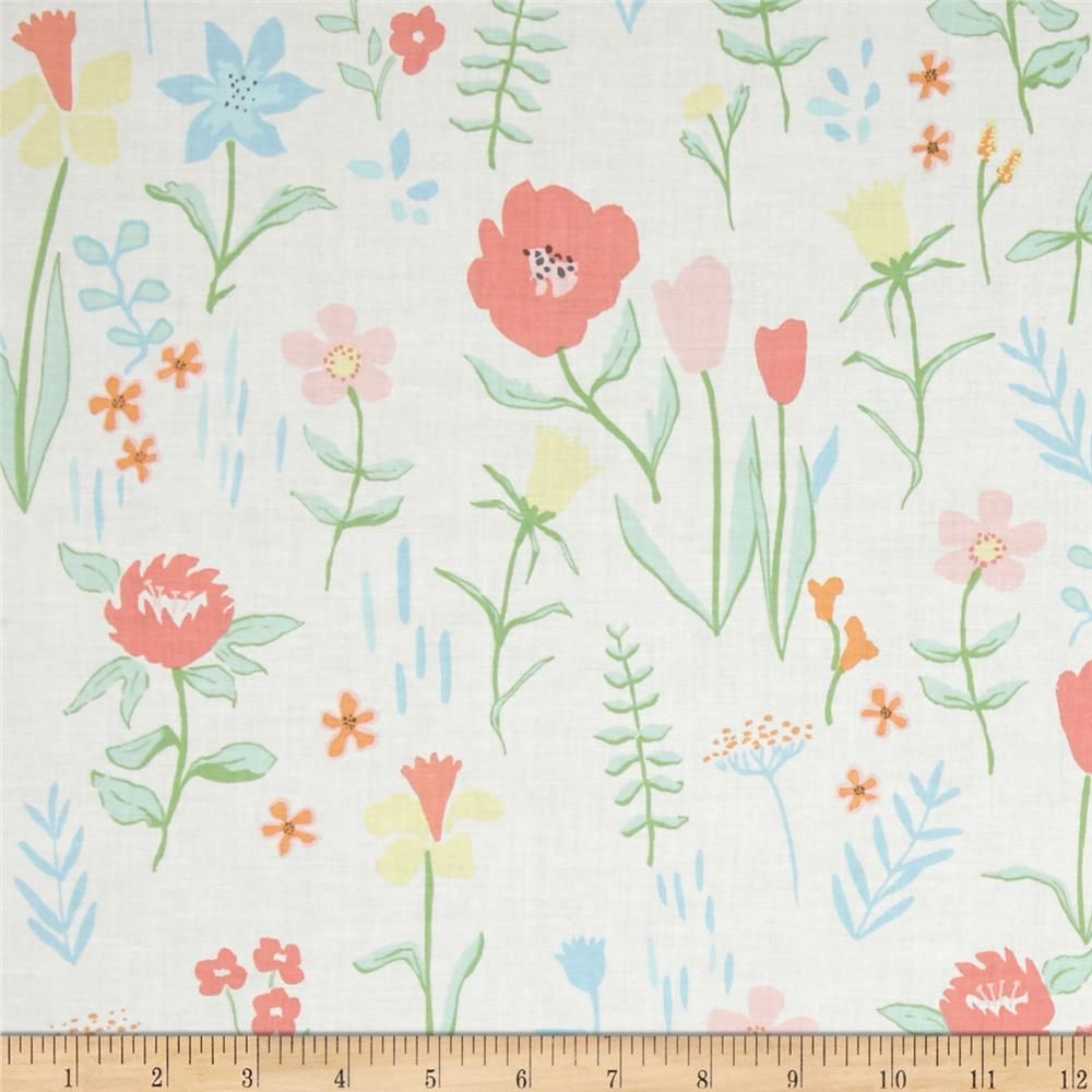 More 100/% Cotton Floral Plockade Summer Michael Miller Fabric By Sarah Jane FQ