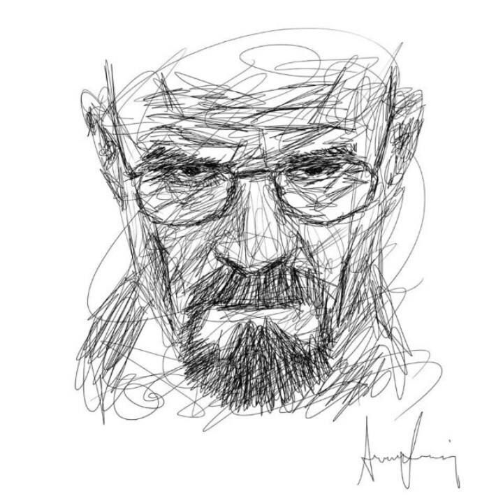 walter white / heisenberg / breaking bad / draw / digital / art