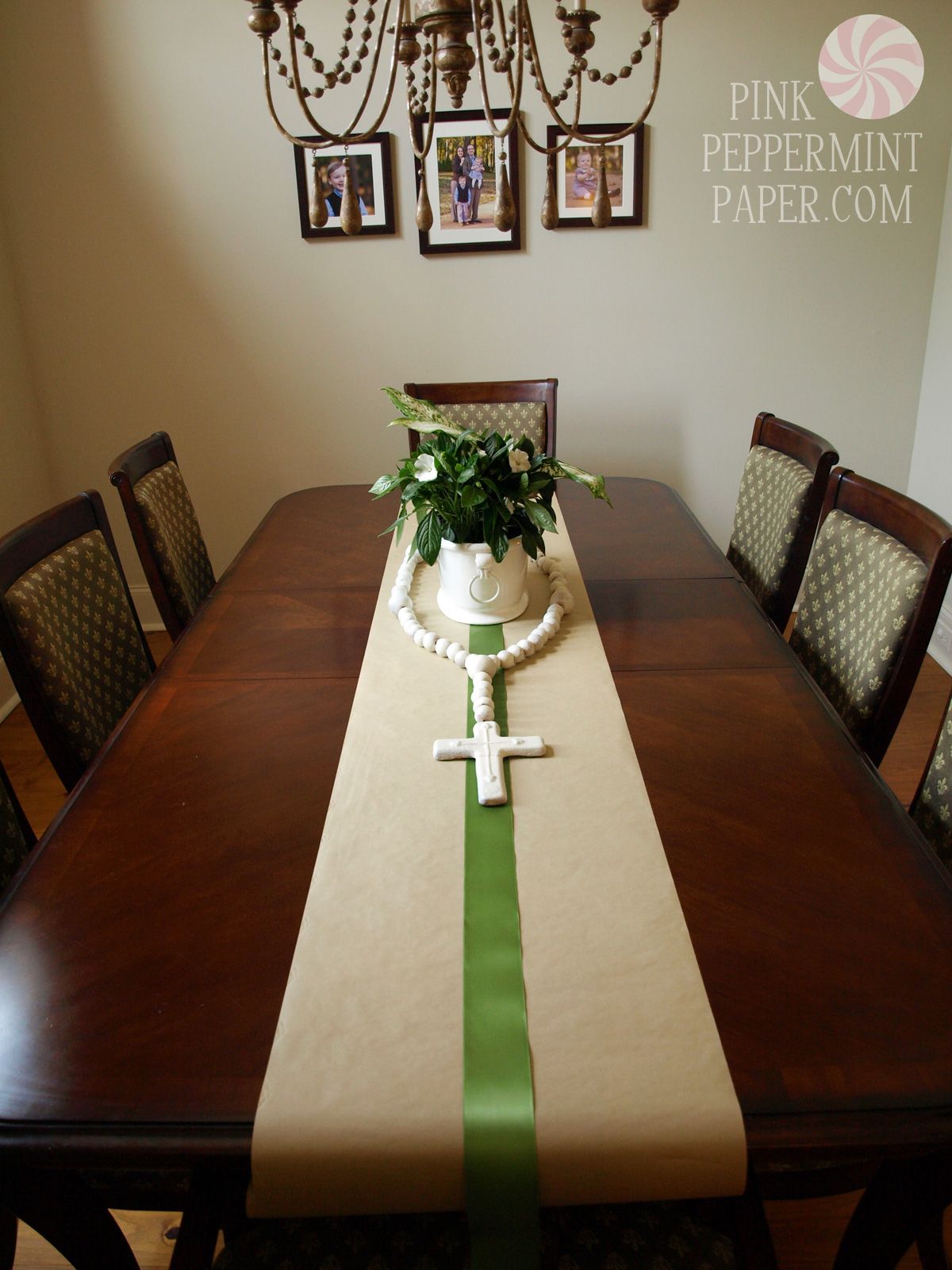 First munion Dining Table by PinkPeppermintPaper