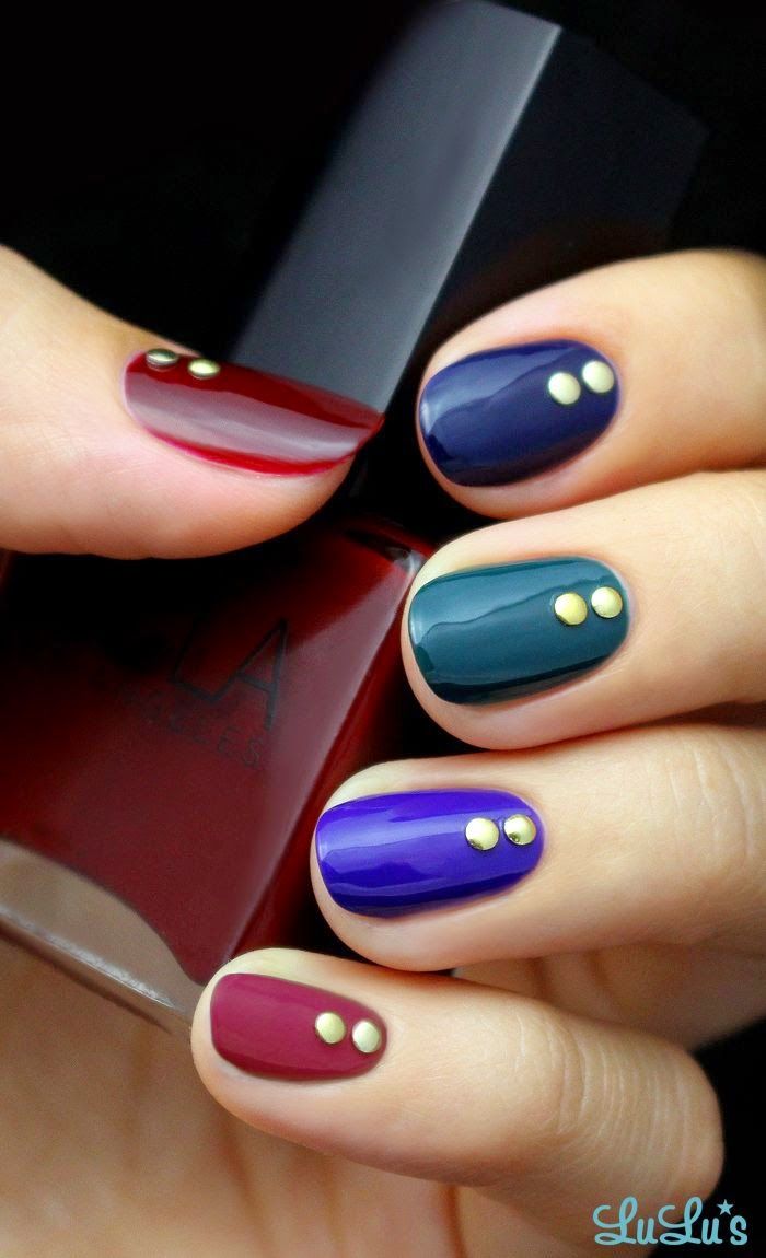 Jewel Tone Nail Tutorial Jewel tone nails, Fall nail art designs, Fall nail art