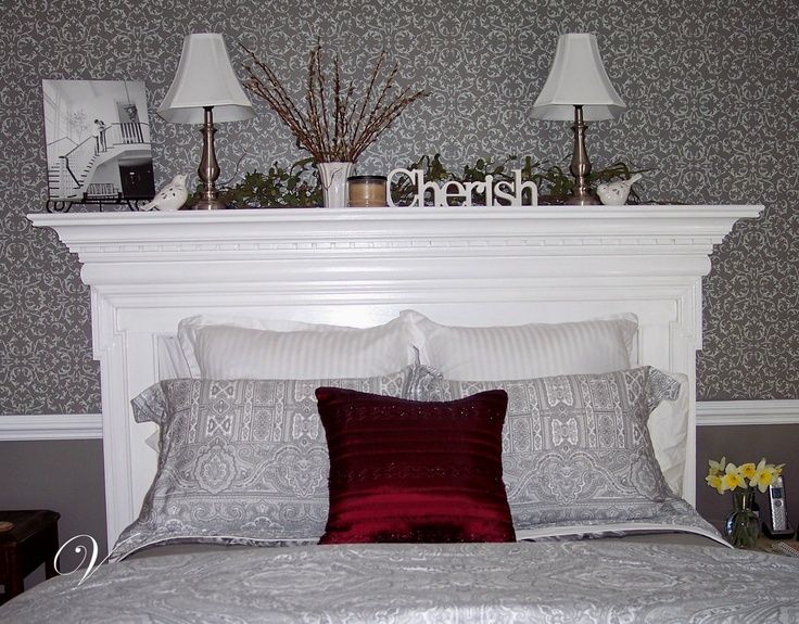 Firplace Mantel Headboard Old Fireplace Turned Into
