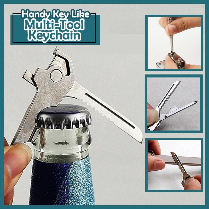 A multi-tool key like key chain that is perfect for all emergency situations.
Introducing the perfect multipurpose utility tool that we guarantee to make your lives more convenient. We offer you the HANDY KEY LIKE MULTI-TOOL KEY CHAIN.
Handy Key Like Multi-Tool Key Chain is a MULTI-FUNCTION KEY LIKE SHAPED KEY CHAIN that is SPECIALLY DESIGNED to ASSIST you INSTANTLY and CONVENIENTLY to MANY DIFFERENT SCENARIOS. It is made of HIGH-QUALITY STAINLESS-STEEL material that is STURDY and DURABLE. Keychain Multitool, Stainless Steel Material, Key Chain, Sturdy, Tools, Make It Yourself, Offer, Dining, Mugs