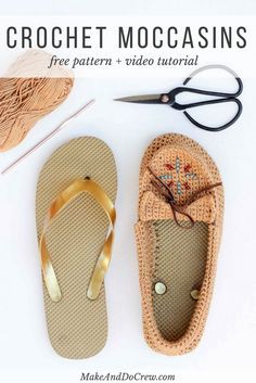 Crochet Shoes With Flip Flop Soles Free Moccasin Pattern Patikler Orgu Serbest Orgu