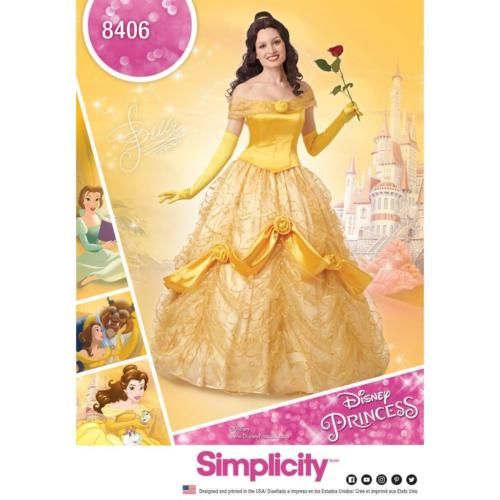 SIMPLICITY SEWING PATTERN MISSES Disney Beauty The Beast DRESS Delectable Disney Sewing Patterns SIMPLICITY SEWING PATTERN MISSES Disney Beauty The Beast DRESS Delectable Disney Sewing Patterns