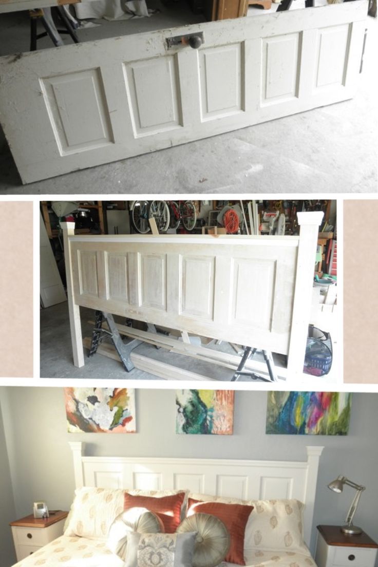 From old door to beautiful king sized headboard | DIY / Wood ... From old door to beautiful king sized headboard | DIY / Wood ...