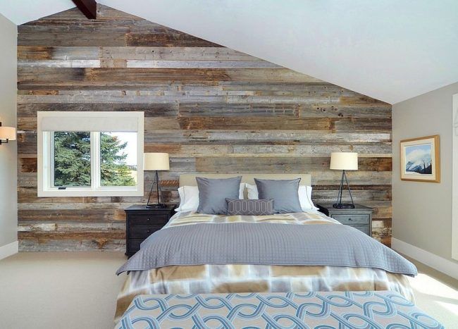 Reclaimed Weathered Wood Remodel Bedroom Home Interior Design Rustic House