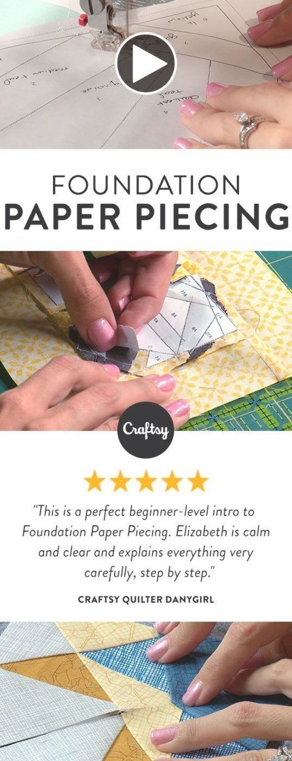 Find out how to do foundation paper piecing with seven free block patterns and s...