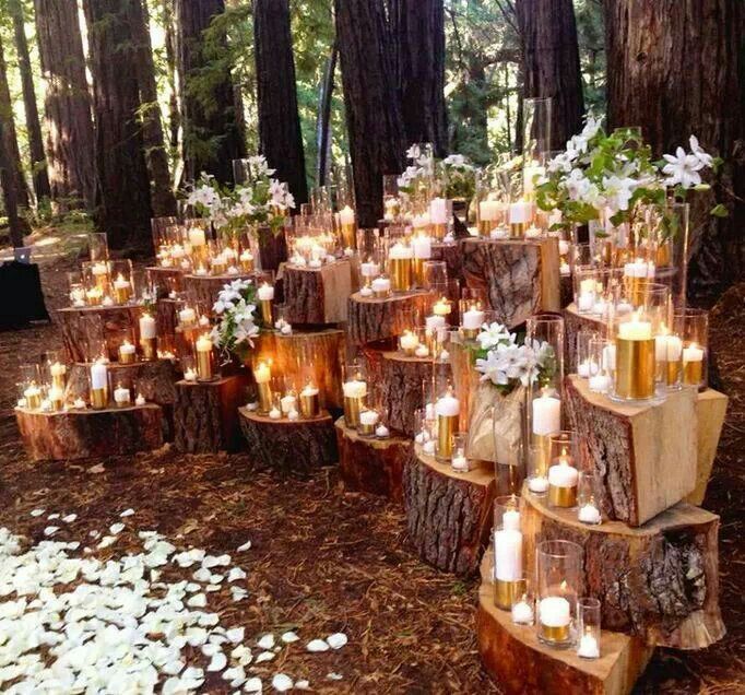 Dramatic Stacked Wood Stump Backdrop For Wedding Ceremony Altar I Wonder If Cara Would Like This Dramatic Stacked Wood Stump Backdrop For Wedding Ceremony Altar I Wonder If Cara Would Like This