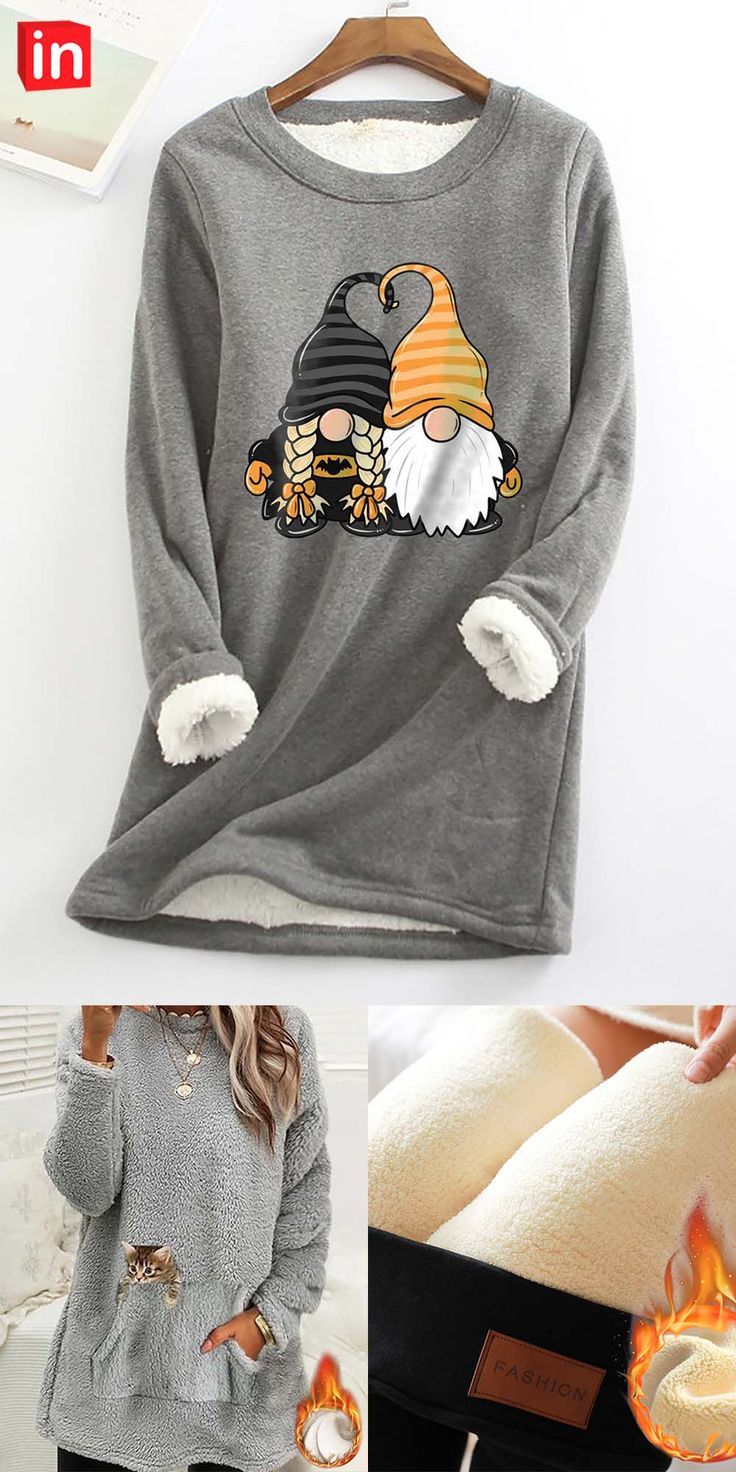 Women's Christmas Sweatshirt Pullover Active Pullover Sherpa Fleece Blue Pink Yellow Graphic Christmas Round Neck Long Sleeve Fleece S M L XL 2XL 3XL / Fleece lined Fleece Vest, Upcycle Clothes, Wedding Outfit, Pink Yellow, Blue, Winter Outfits, Graphic Sweatshirt, Things To Sell, Shopping