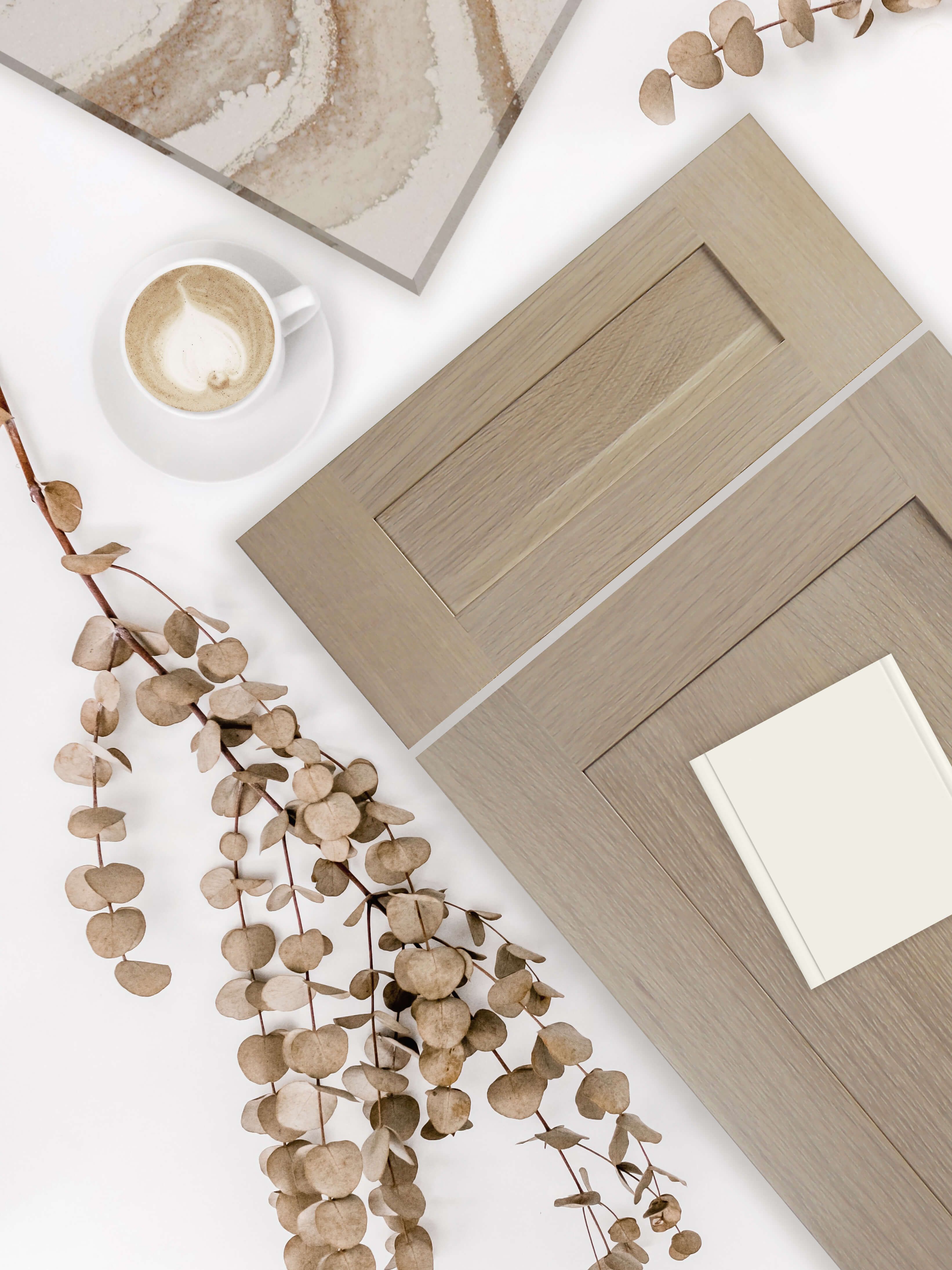 Trending: Nature Reflected in Home Interiors - Dura Supreme Cabinetry Top Trends, Color Trends, Design Trends, Natural Stone Backsplash, Dove Painting, Cabinet Door Styles, Color Chip, Color Of The Year, Inspired Homes