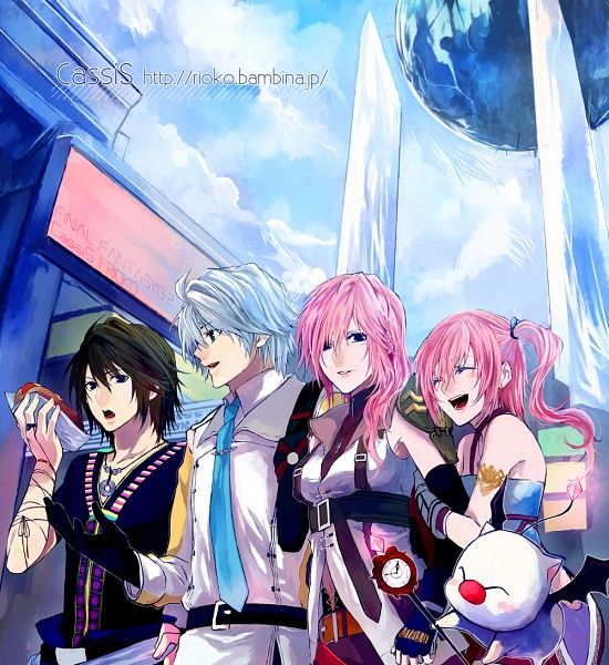 Left To Right Noel Hope Lightning Claire Serah And Left To Right Noel Hope Lightning Claire Serah And