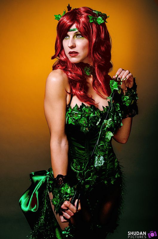 Comic book poison ivy costume