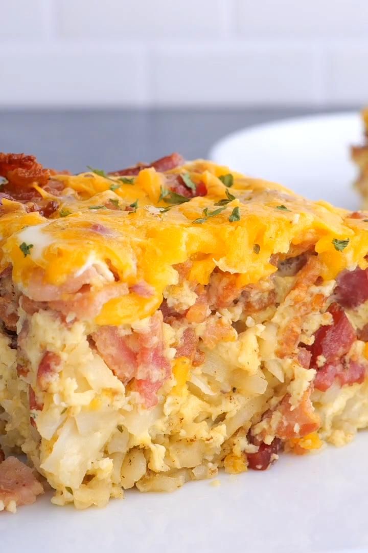 Cracked Out Hash Brown Breakfast Casserole