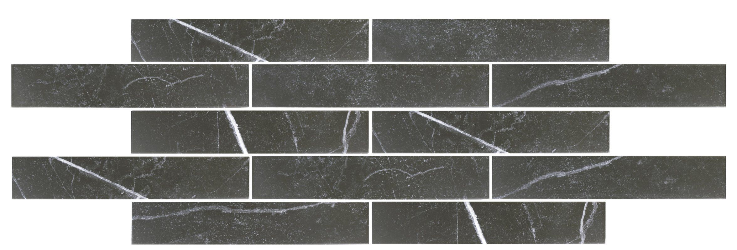 Delos 3 13 X 17 38 Porcelain Field Tile In Black Natural Stone Tile Tile Floor Bathroom Flooring