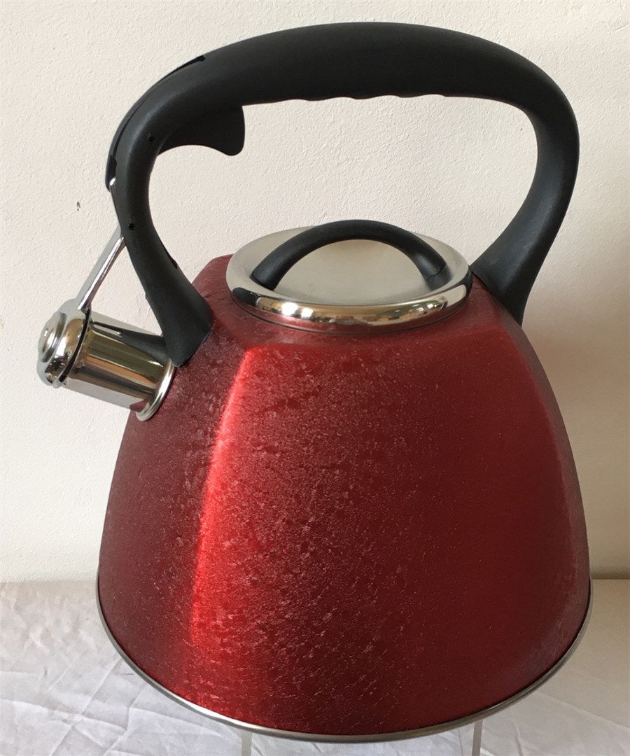 Stainless Steel Kitchenware 3.0 Liter Stainless Steel Teapot in Color Painting Kitchen Appliance Style : Normal. Capacity : >2.0L. Material : Stainless Steel. Type : Normal. Occasion : Home. Certification : FDA, LFGB. Heating Method : Chassis Heating. Structure : N/a. Volts : N/a. Liter : 3.0L. Induction : Yes. Color : Sliver,Color Coating. Polishing : Color Coating ,Satin Finished or Mirror Finished. Handle : Wood Painting or Color Painting or Black Color. Kettles, Kitchen Paint, Sliver, Induction, Fda, Teapot, Kitchenware, Painting On Wood, Paint Colors