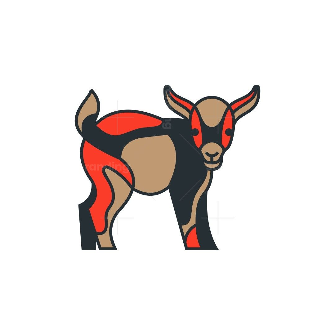 Nigerian Dwarf Goat Logo Design Made In A Geometric Style Goats Are nigerian-dwarf-goat-logo-design-made-in-a-geometric-style-goats-are
