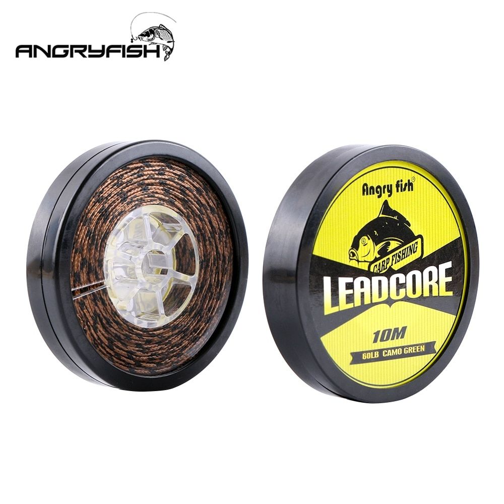 Angryfish Lead Core Carp Fishing Line 10meters For Carp Rig Making Sinking Braided Line Fishing Line 25lb 35lb 45lb 60lb In 2020 Carp Rigs Carp Fishing