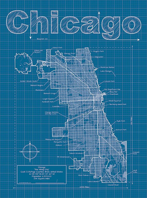 Chicago Map Original Artwork Chicago Blueprint Wall Art Gift - new robot blueprint vector art Chicago Map Original Artwork Chicago Blueprint Wall Art Gift - new robot blueprint vector art