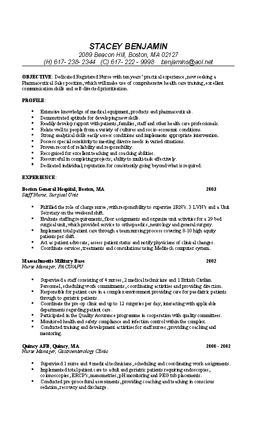 nurse resume example resume examples pinterest sample resume