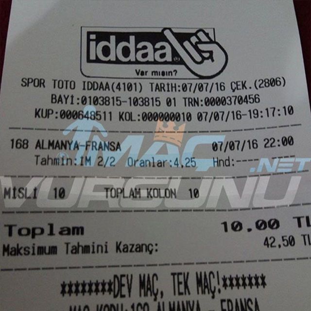 7 Temmuz 2016 Kazandiran Banko Maclar Macvurgunu Net 10 Things Mac
