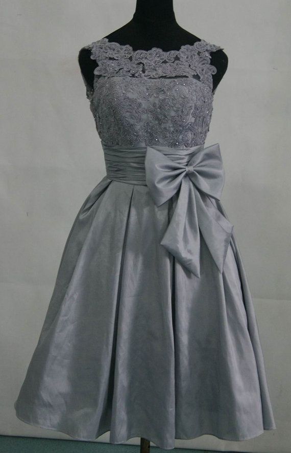 Black and Silver Prom Bridesmaid Dresses
