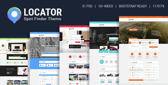 Locator Psd Template