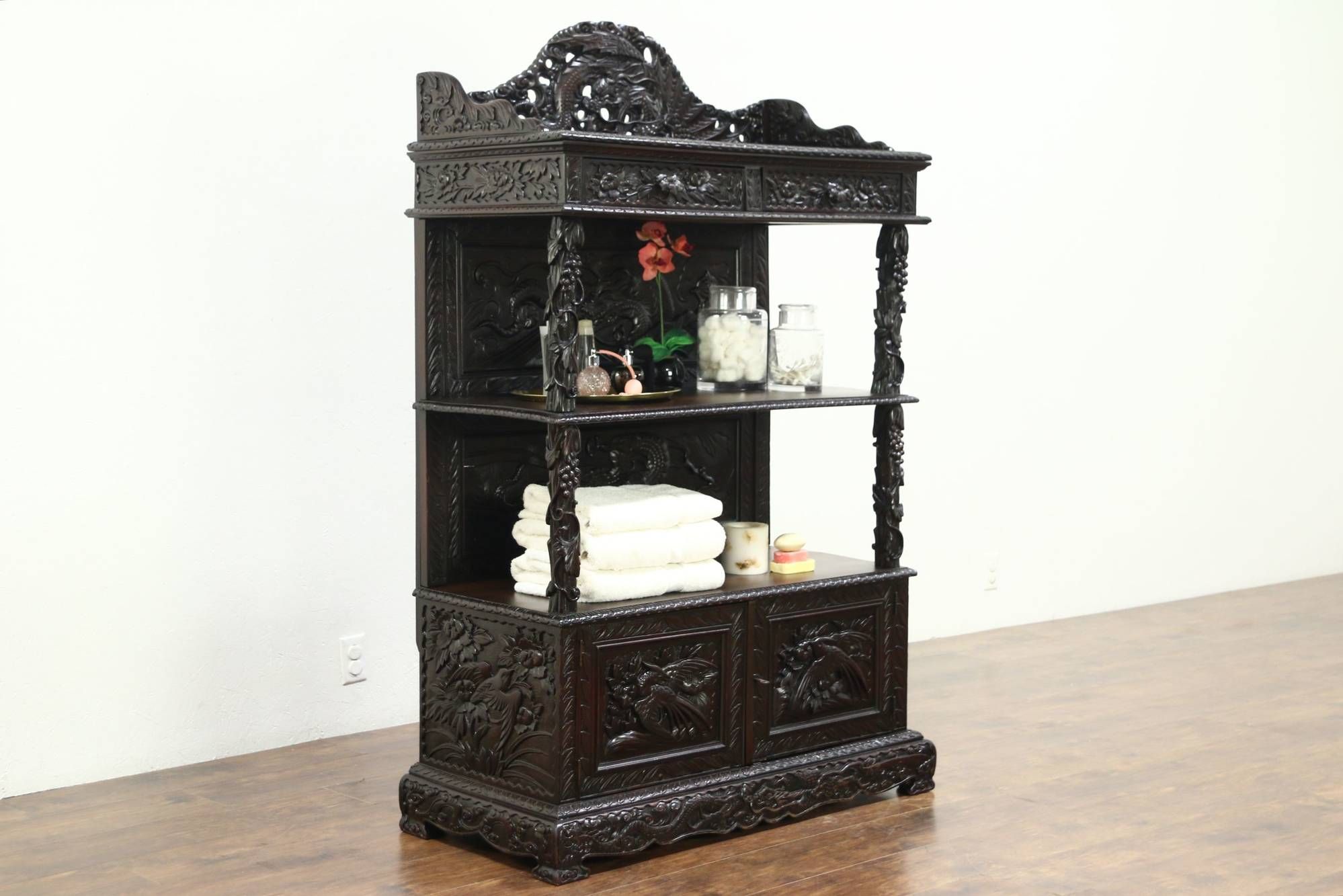 Chinese Chippendale Cherry Wood Mahogany Bedroom Set Furniture Bedroom Furniture Mahogany Bedroom Furniture
