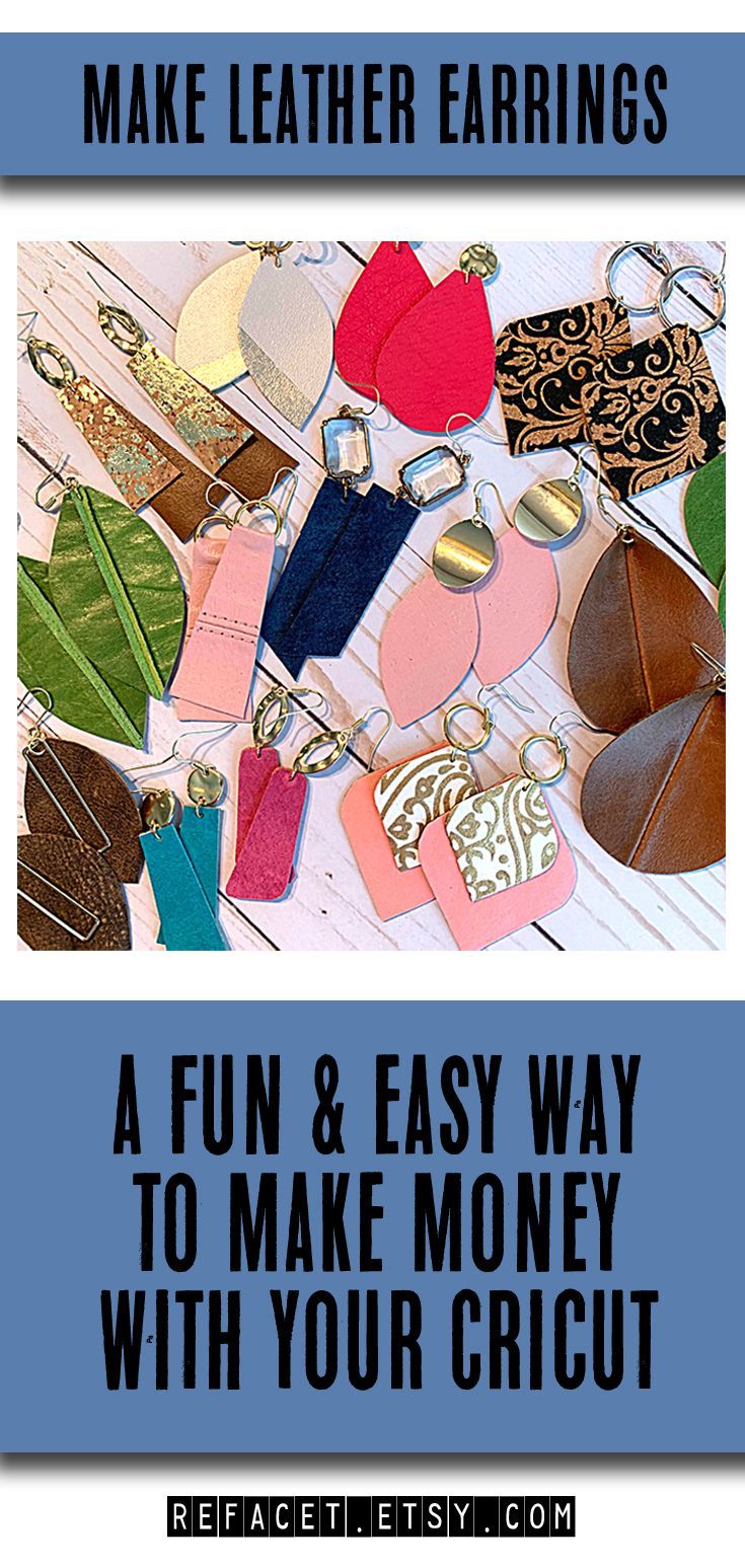 Download Make Leather Earrings with SVG Files on Cricut or ...