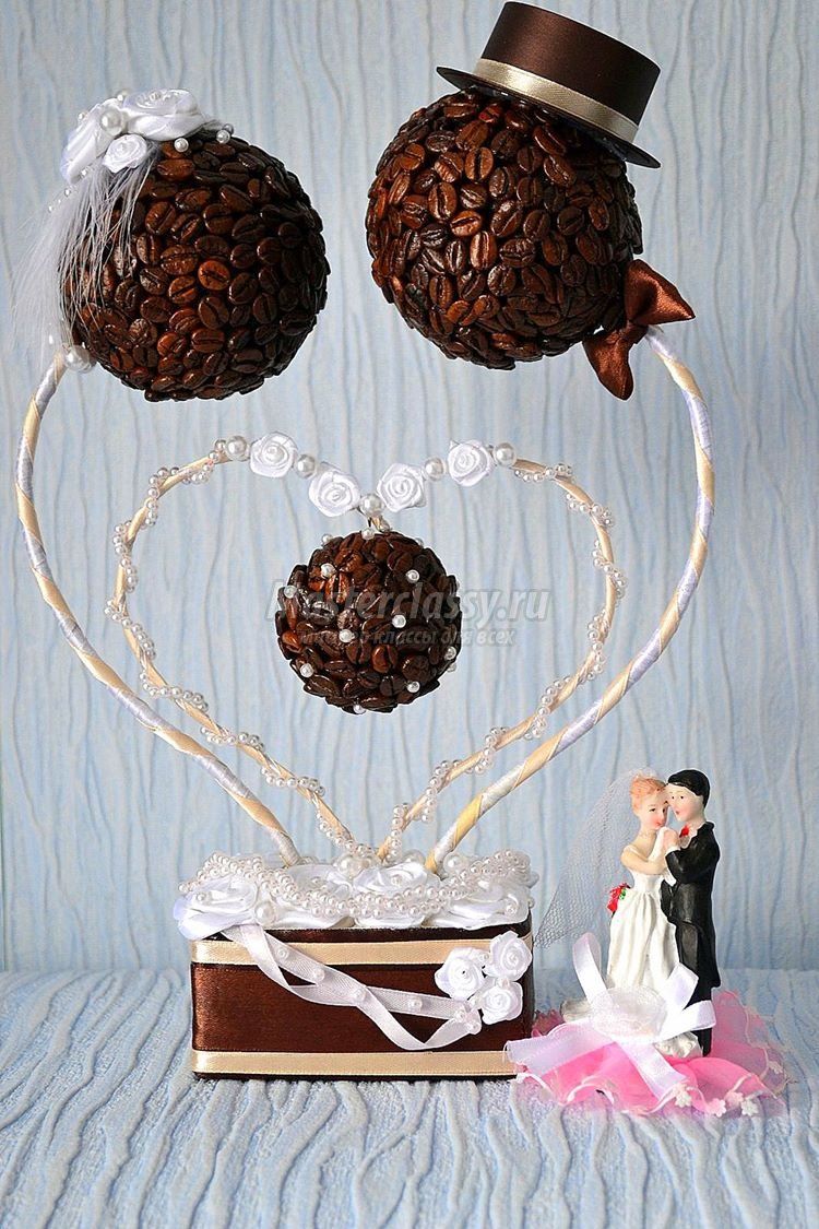 How to make a topiary yourself from coffee beans How to make a topiary yourself from coffee beans