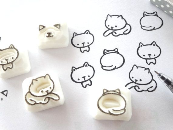 Katzen-Liebhaber! Katze-Stempel, Hobonichi Briefmarken