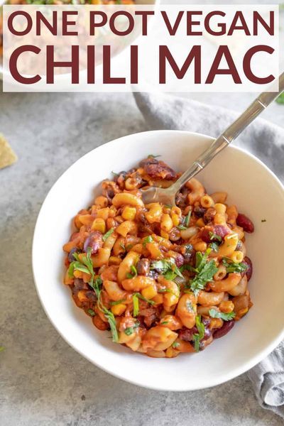 One Pot Vegan Chili Mac - Delish Knowledge One Pot Vegan Chili Mac - Delish Knowledge