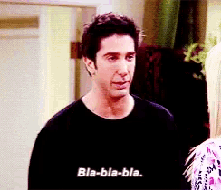 Friends Ross Geller Calm Sign GIF