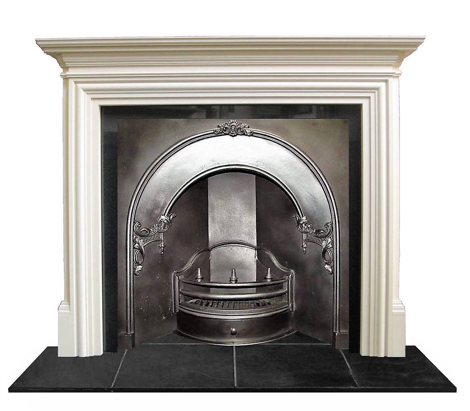 "The Royal Buckingham Solid Oak fireplace surround. Early 18th Century Regency Georgian in Style. The surround is made to order using traditional methods and can also be made to size on request. Furniture polished finish , prime white painted or no finish (natural). Surrounds are hand made to order in the U.K and can be made to size Standard Sizing Details Shelf Width: 55.98\" (1422mm) Shelf Depth: 7.76\" (197mm) Height: 45.75\" (1162mm) Width across legs: 48.5\" (1232mm) Opening Width: 35.98\" Oak Fireplace, Fireplace Surrounds, Fireplace Mantels, Oak Fire Surround, Mantel Surround, Marble Hearth, Buckingham, Remote Work, Solid Oak