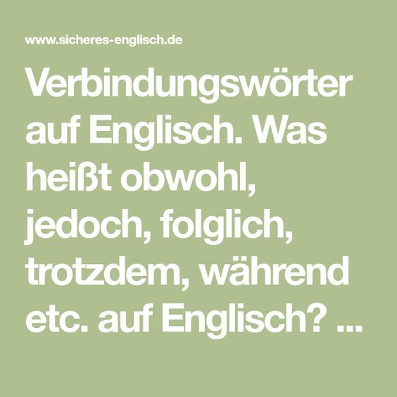 Jedoch Englisch Jedoch Englisch
