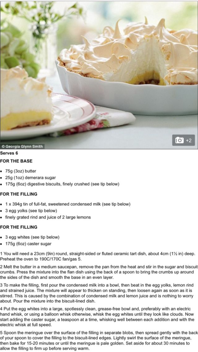 Mary Berry Easy Lemon Meringue Pie | Recip zoid