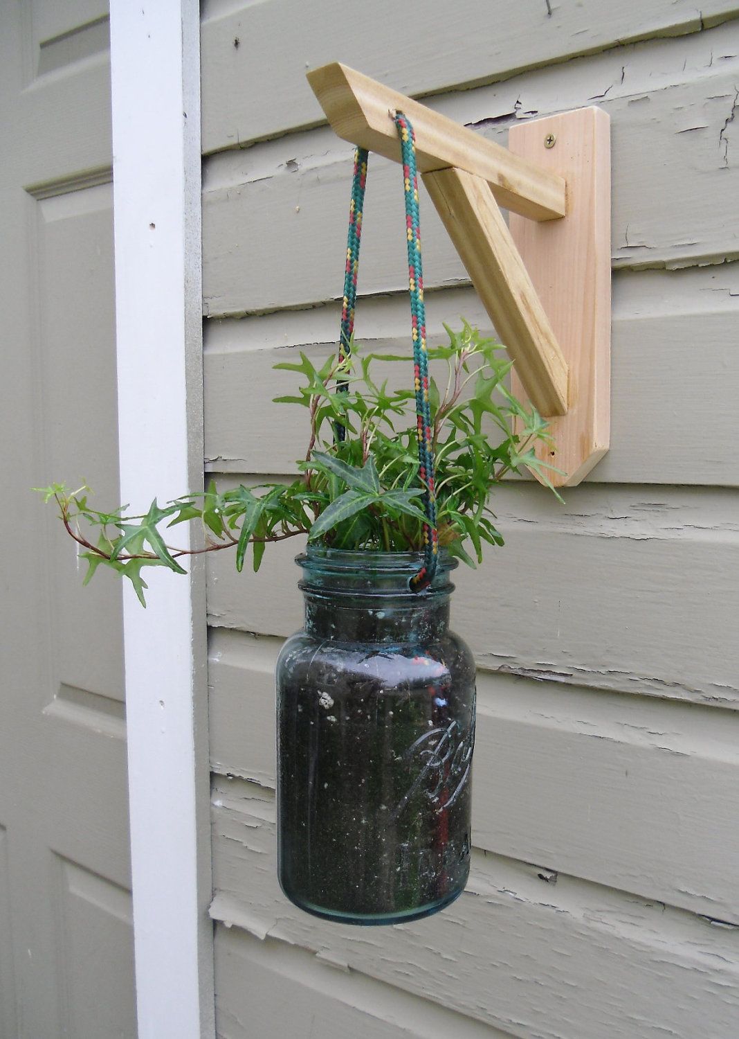 Could Attach To Wall Like This Mounted Ball Mason Jar Could Attach To Wall Like This Mounted Ball Mason Jar Hanging Planter