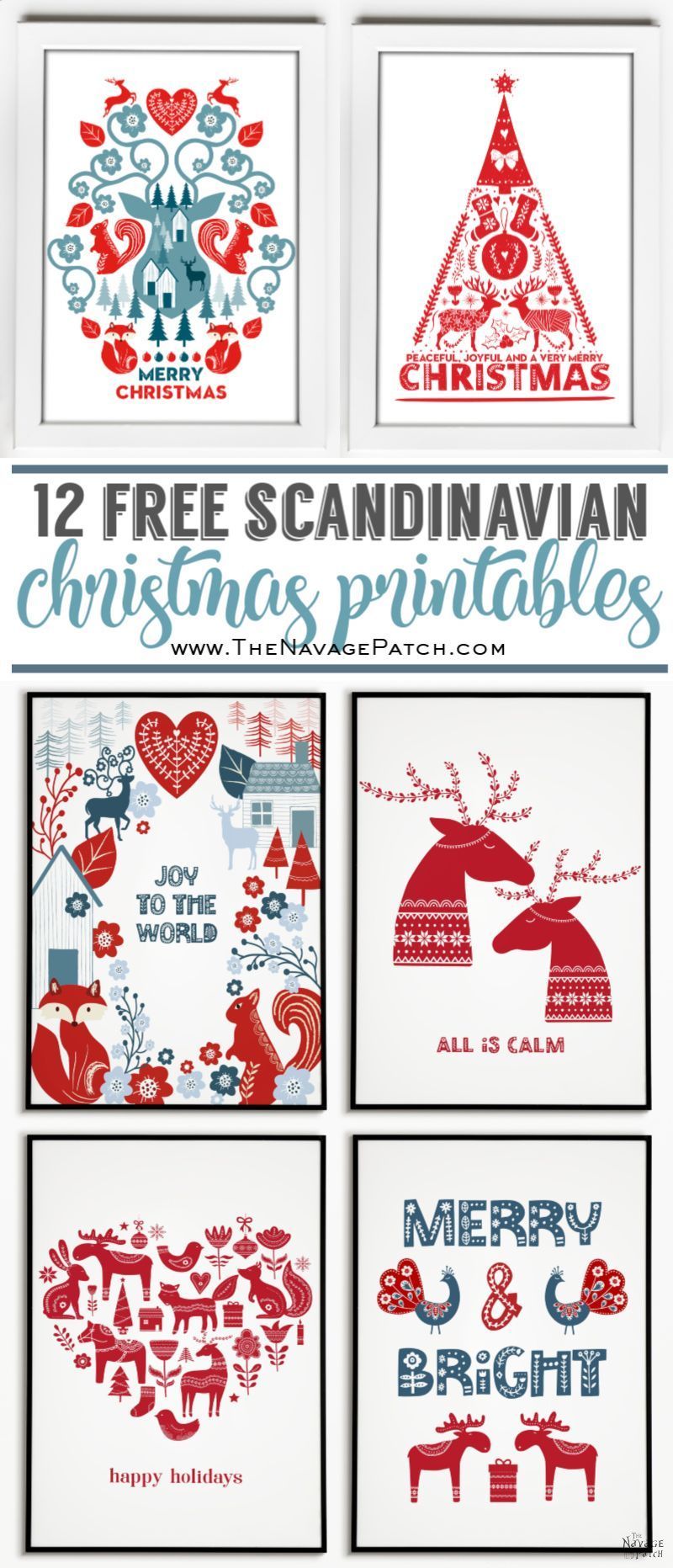 Free Scandinavian Christmas Printables