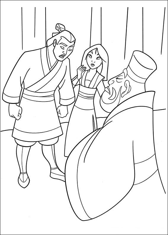 70 Disegni di Mulan da Colorare Pagine da colorare