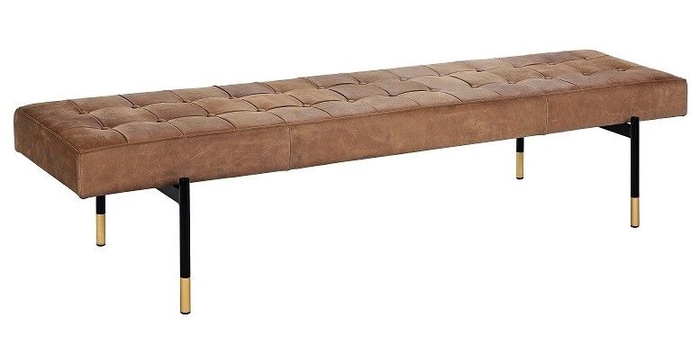 O Banco Longo em Couro Natural Moraine é fabricado em couro natural cor caramelo e base em aço nas cores preto e dourado. Encontre banco de 2 ou 3 lugares na LIV Decora, parcele em até 10x s/ juros e Frete Grátis!* Outdoor Furniture, Outdoor Decor, Dining Bench, Home Decor, Products, Enamels, Natural Leather, Classy Style, Black Colors
