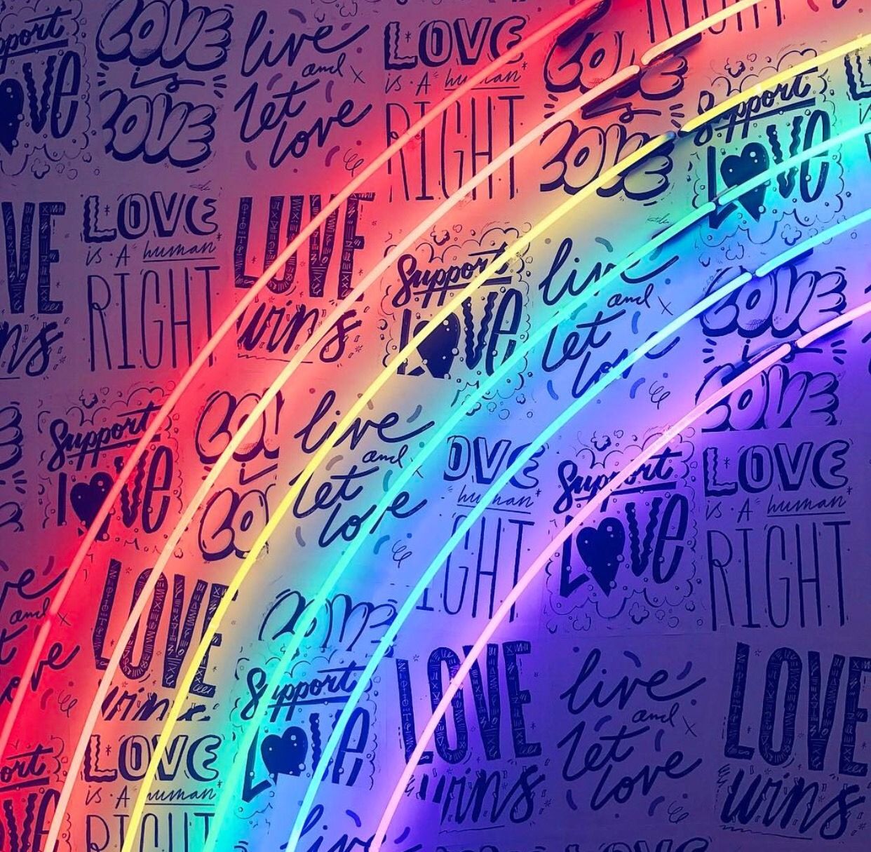 QueenV | Rainbow aesthetic, Neon aesthetic, Aesthetic colors